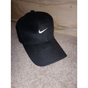 Nike Golf Baseball Hat Cap Black Adjustable One Size
